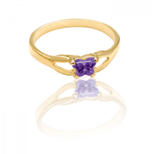 10k Gold Ring - Purple