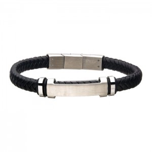 INOX - Leather ID Bracelet