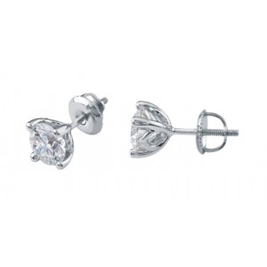 14kt white gold earring - Canadian diamond
