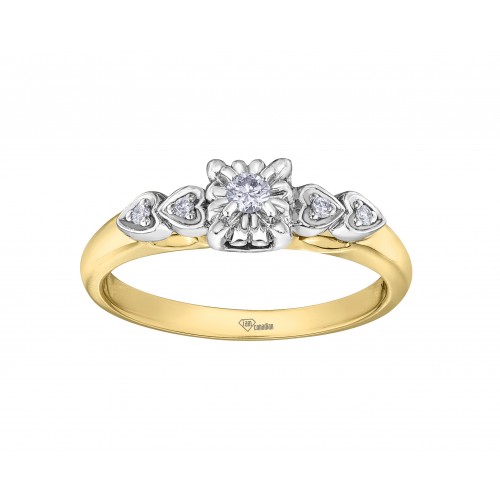 Women diamonds ring 10kt AM523