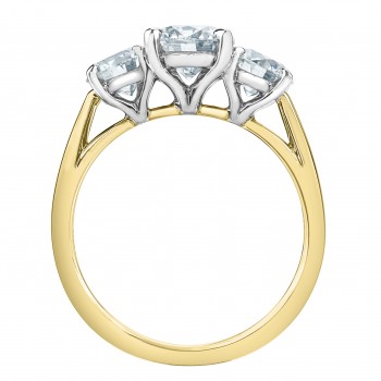 Diamond woman ring evolution 14kt LD107