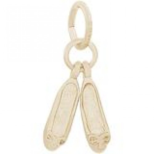 PAIR OF BALLET SHOES ACCENT CHARM 0448