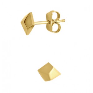 Gold earrings 10kt, AR50-14