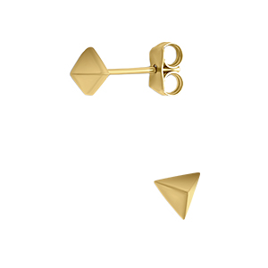 Gold earrings 10kt, AR50-15
