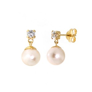 Gold earrings 10kt, P50-3