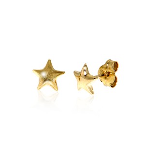 Gold earrings 10kt, PED50-19