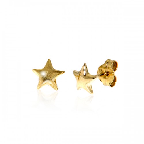 Gold earrings 10kt, PED50-19
