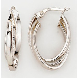 Silver Earrings, si40-12